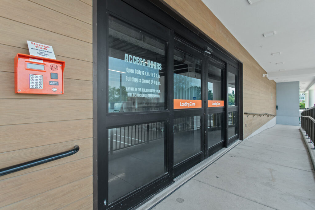 entrance to storage office at Storage Club in St. Petersburg, FL